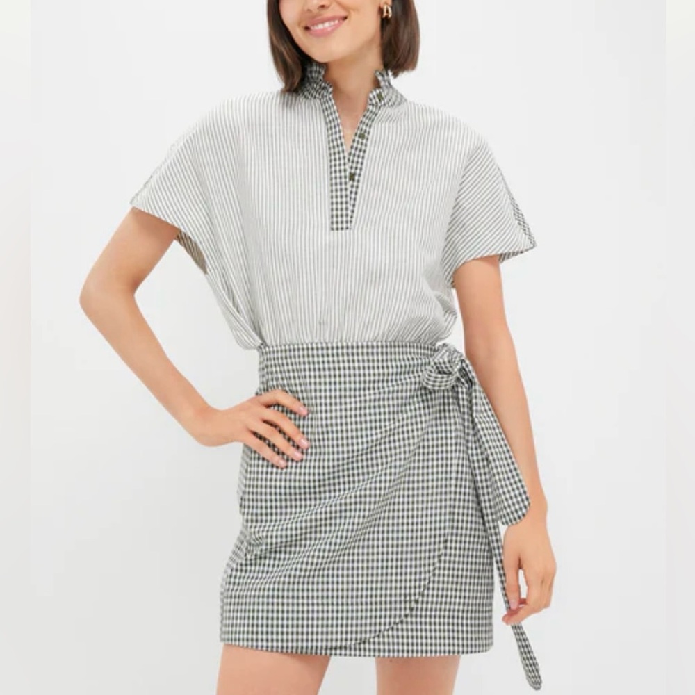 Tuckernuck Black and White Checkered Mini Dress